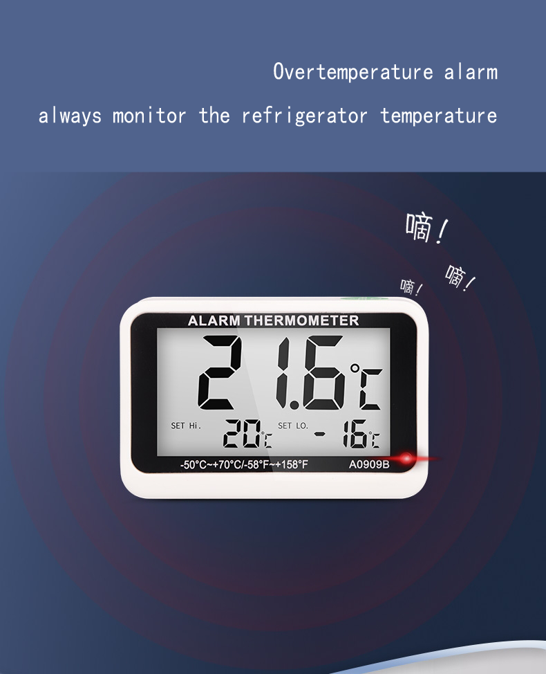 Home pharmacy refrigerator thermometer freezer Medical freezer alarm Digital electronic thermometer hygrometer