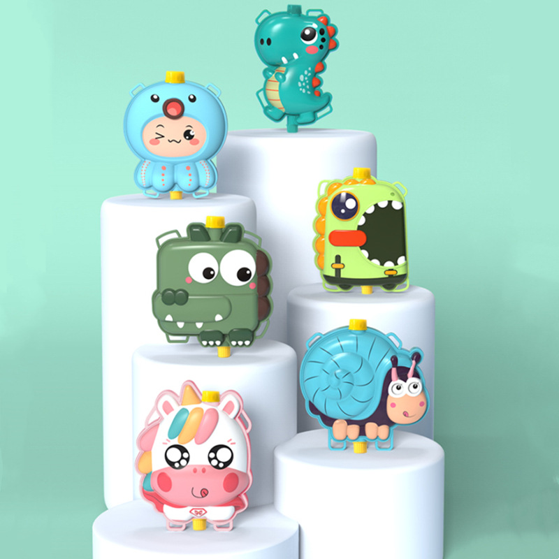 Summer Cartoon Cute Favourite Backpack Water Gun Children's Beach Outdoor Water Playing Toys Pulling High Pressure Jet