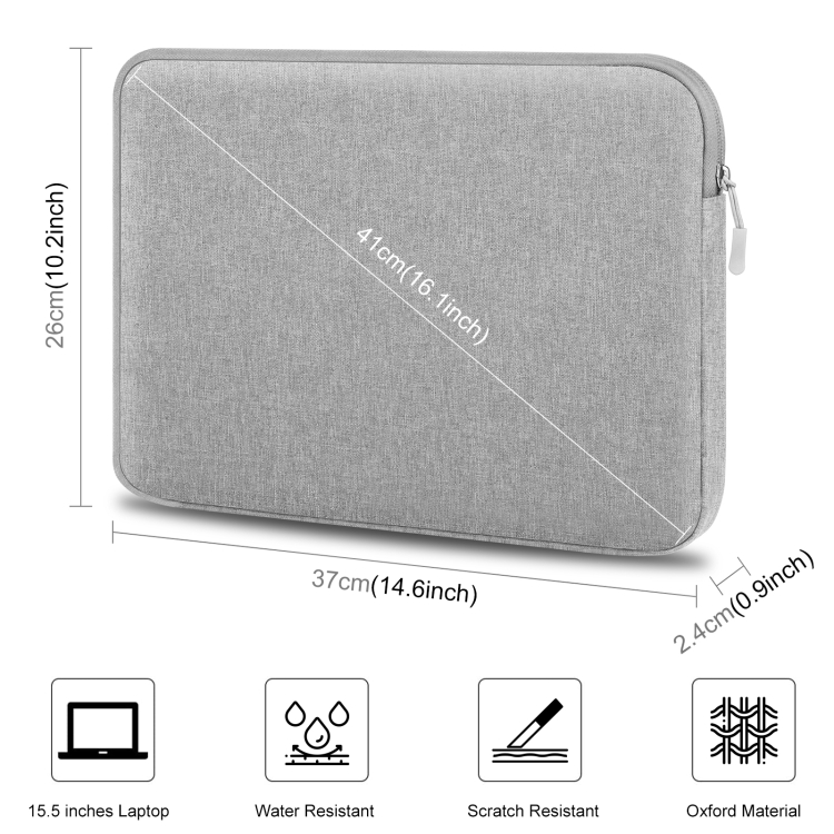 New 16Inch Briefcase Shoulder Bag Water Repellent Laptop Bag For Men Women