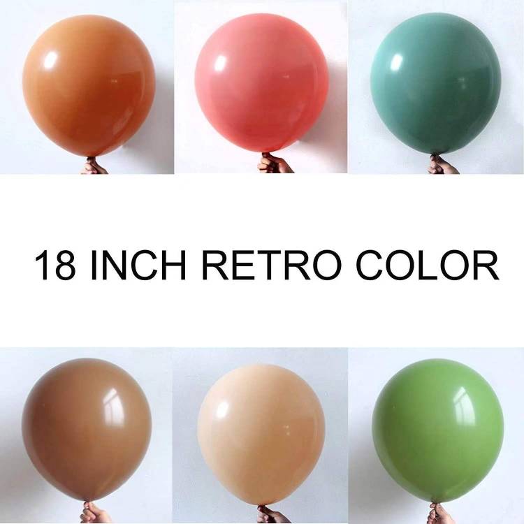 Popular windmill balloon retro color 18inch jumbo latex balloon kids birthday decoration jungle theme party event suppli