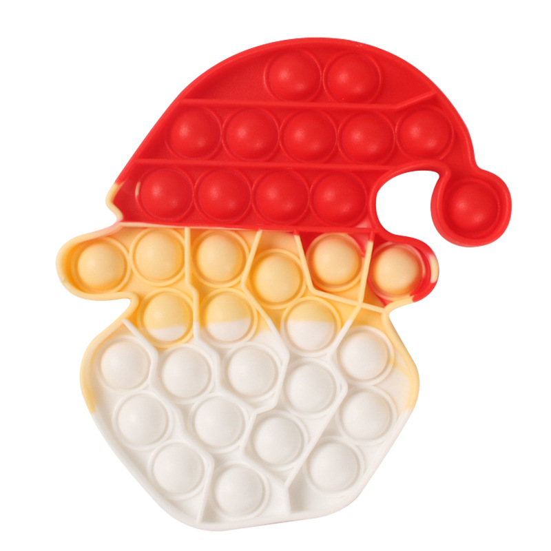 Christmas Pop Push Its Fidget Toys,Simple Dimple Christmas Party Decor Santa Claus Christmas Tree Decoration