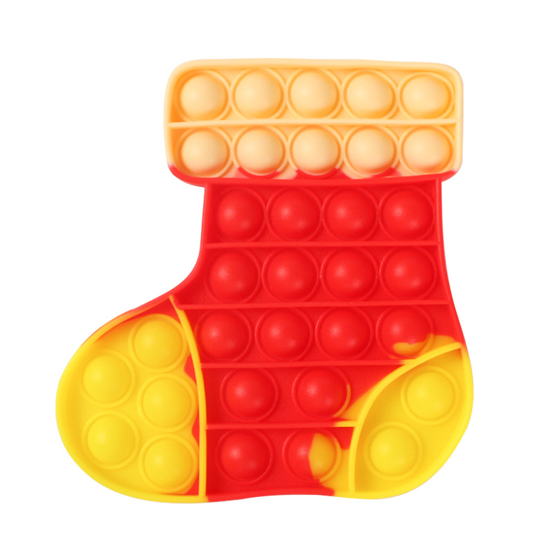 Christmas Pop Push Its Fidget Toys,Simple Dimple Christmas Party Decor Santa Claus Christmas Tree Decoration