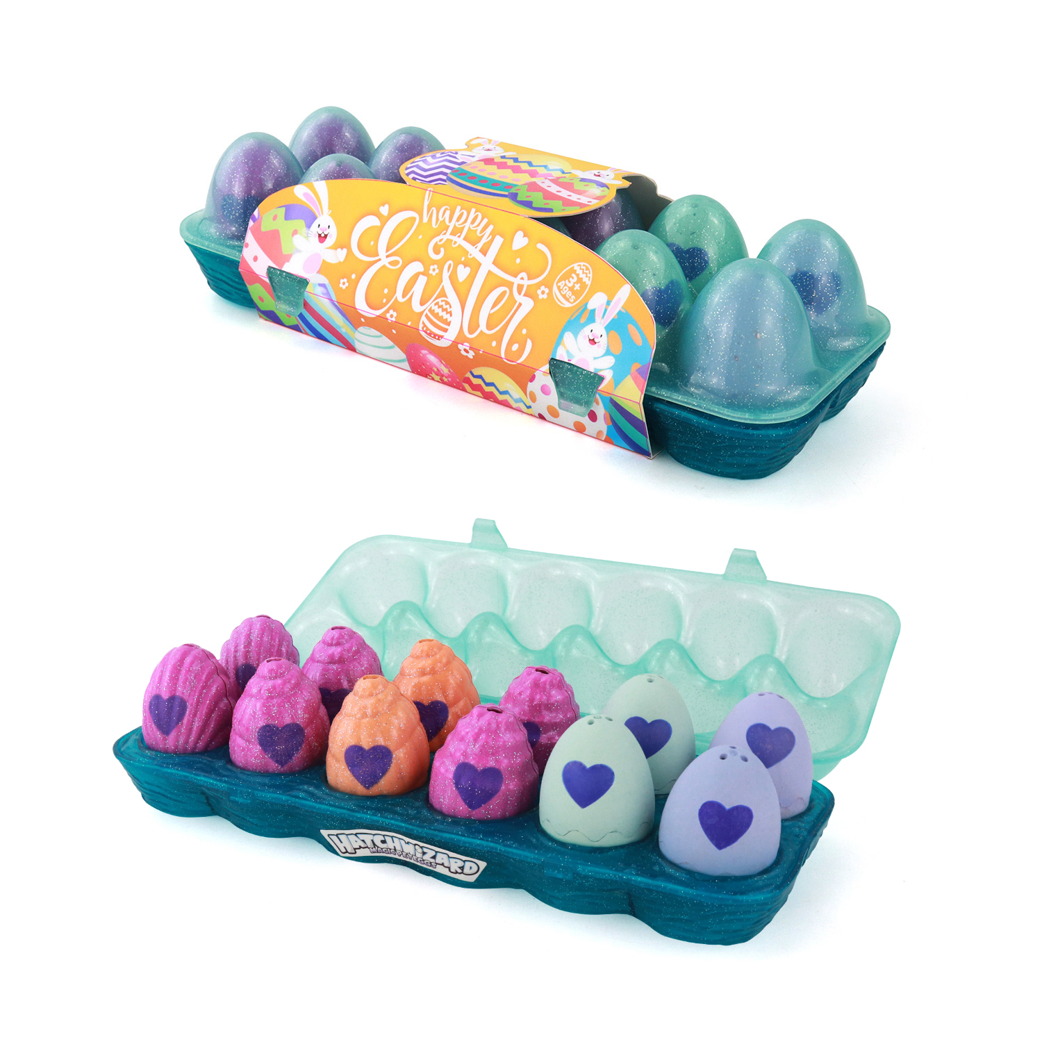 Colorful Toys Party Decoration Gift Easter Eggs AB005 12 PCS Funny Toys Easter Eggs