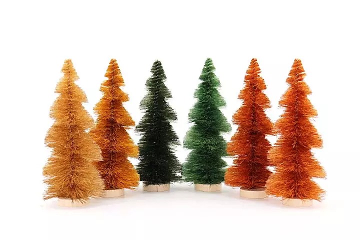  Christmas Party Home Decoration Xmas Party Sisal Tree Small Christmas Tree Mini Christmas Craft Trees