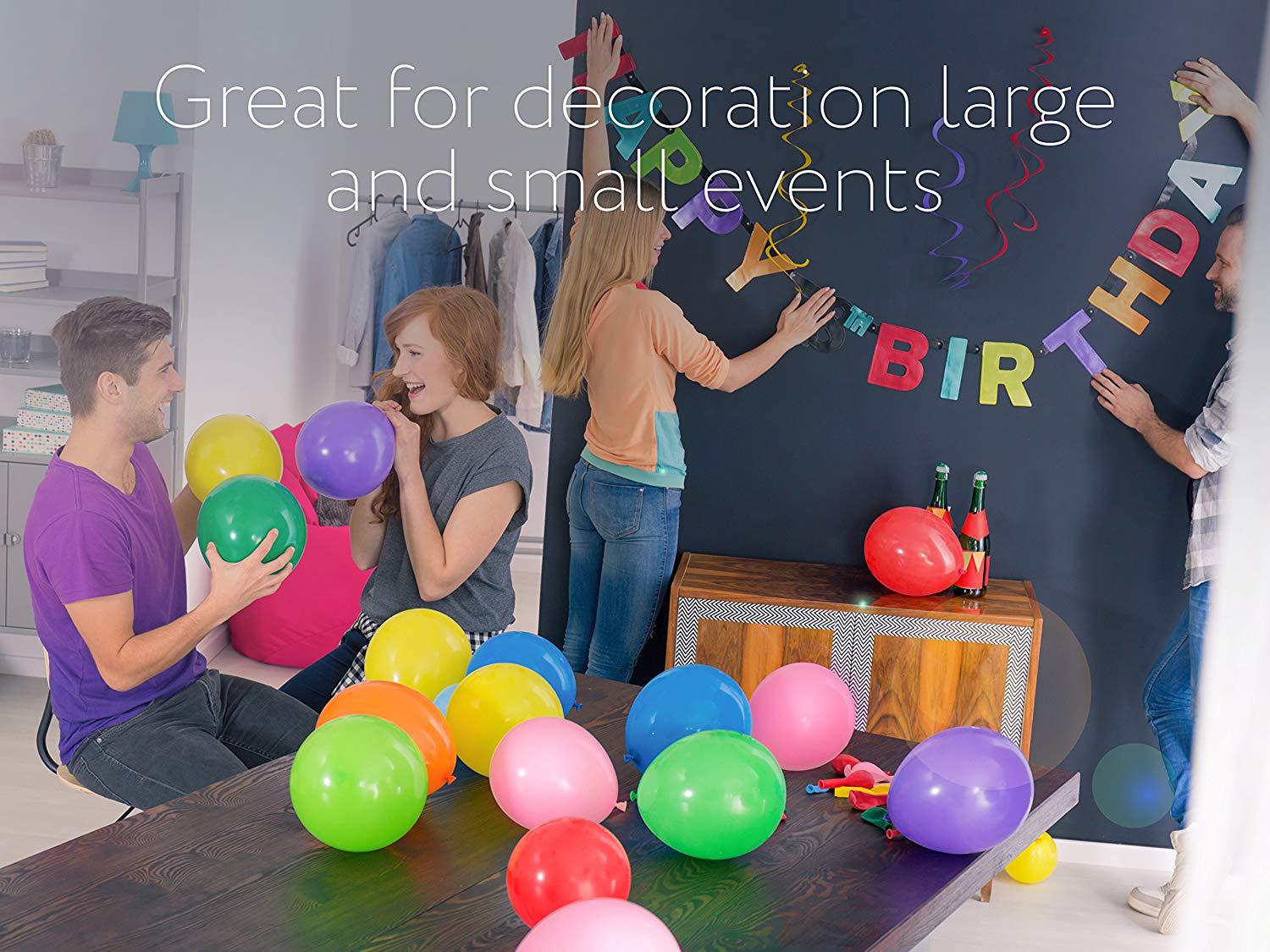 12 inch balloon set rainbow color party balloon decoration latex helium floating air ball