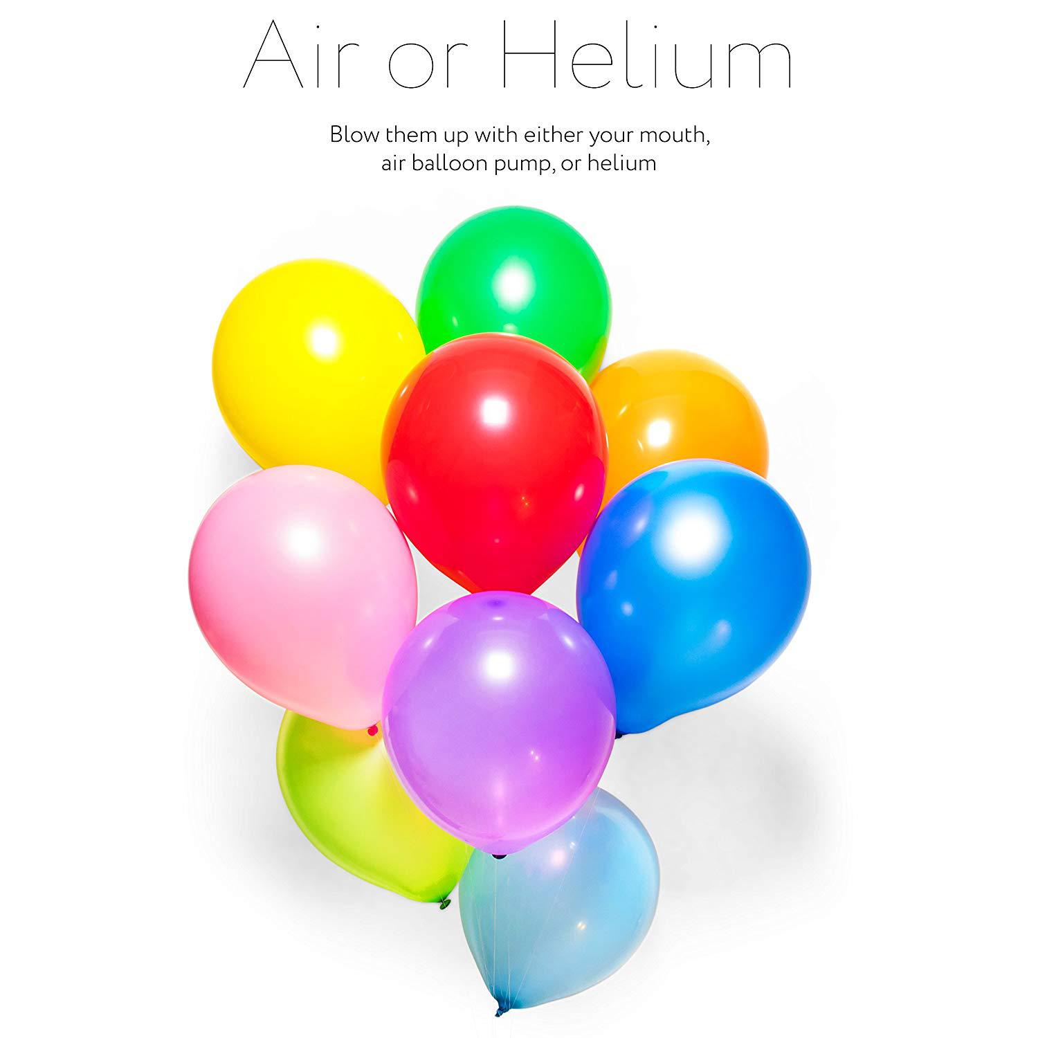 12 inch balloon set rainbow color party balloon decoration latex helium floating air ball