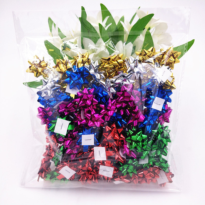 2.5cm mini pet star bow tiny ribbon bows for party decoration