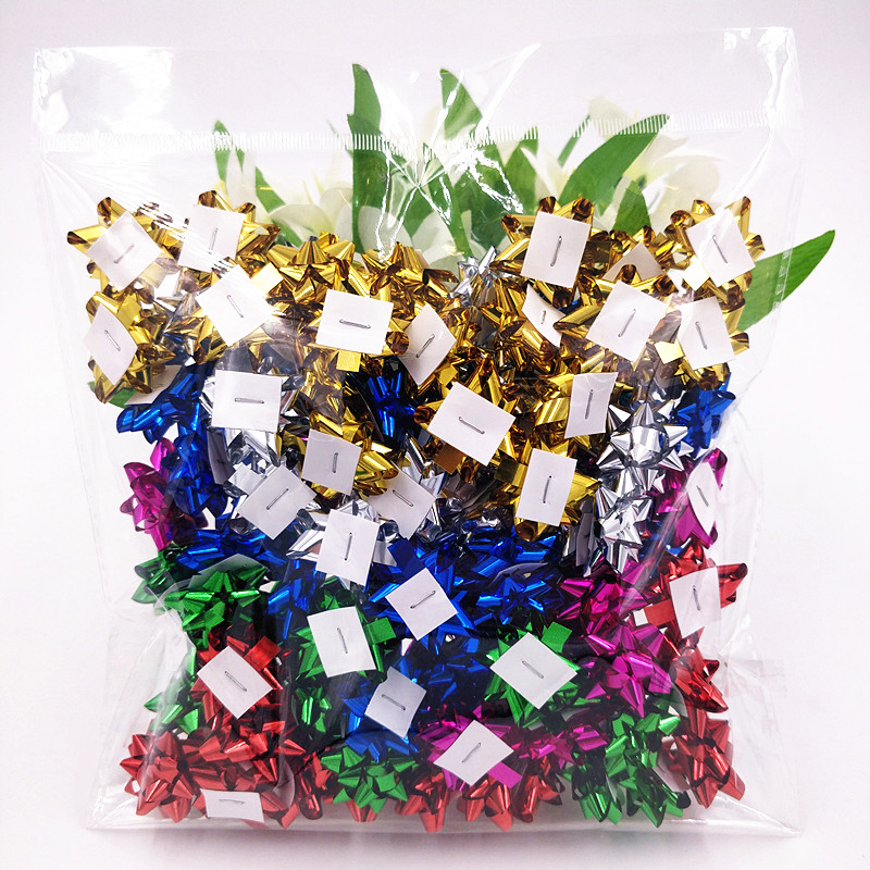 2.5cm mini pet star bow tiny ribbon bows for party decoration