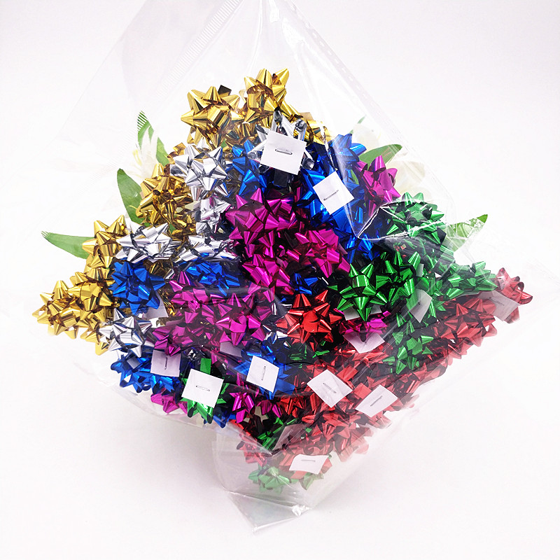 2.5cm mini pet star bow tiny ribbon bows for party decoration