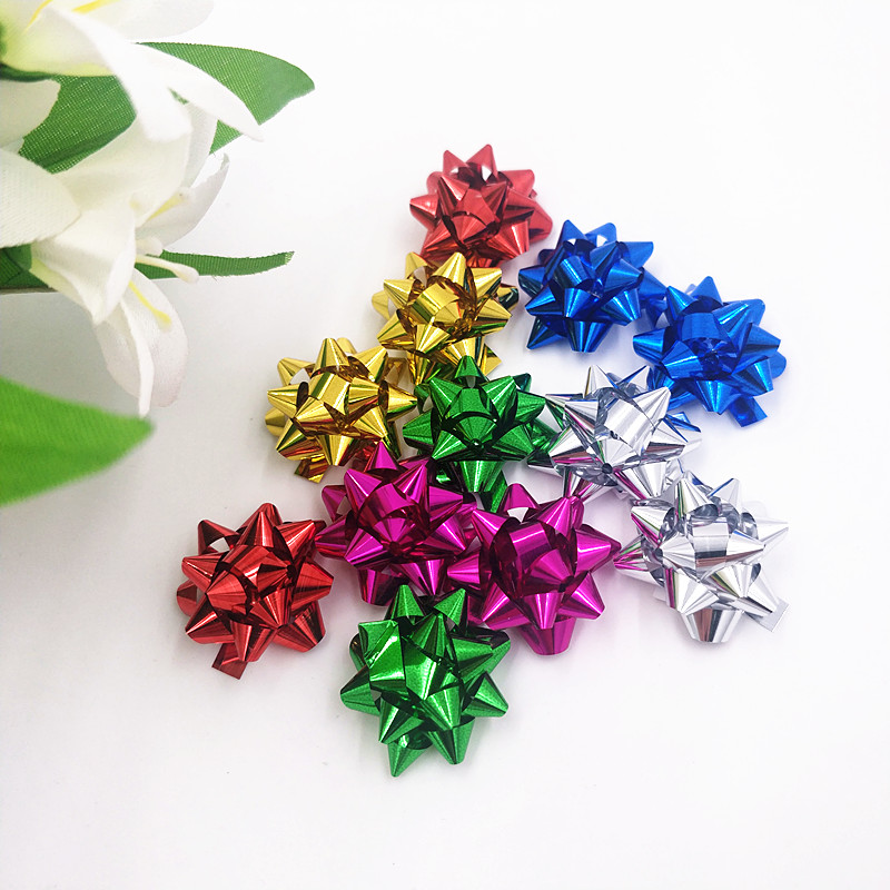 2.5cm mini pet star bow tiny ribbon bows for party decoration