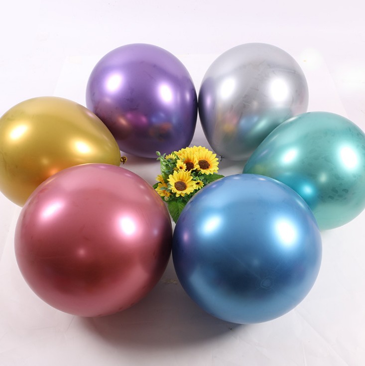 18 Inch Chrome Party Supplies Balloon Gold Balloons Globos Metalicos Latex Birthday Metallic Balloon Party Decorations