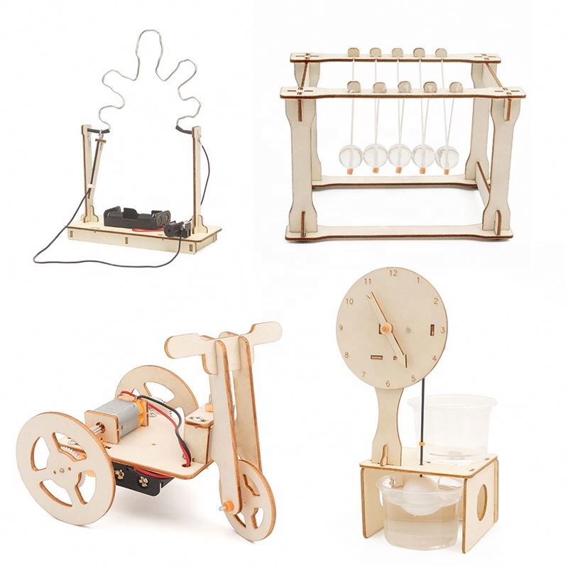 New DIY kits pretend play wooden puzzle vehicle toys gear drive educational ruedas y engrana planet toys kids learning t