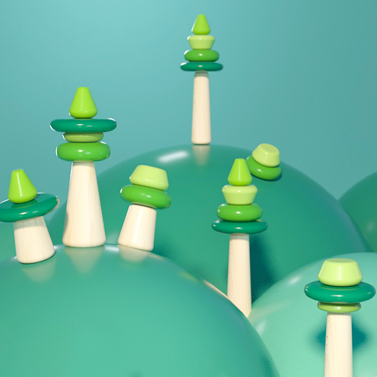 Intellectual Toy Kids Educational Wooden Balancing Tree Balance Math toy