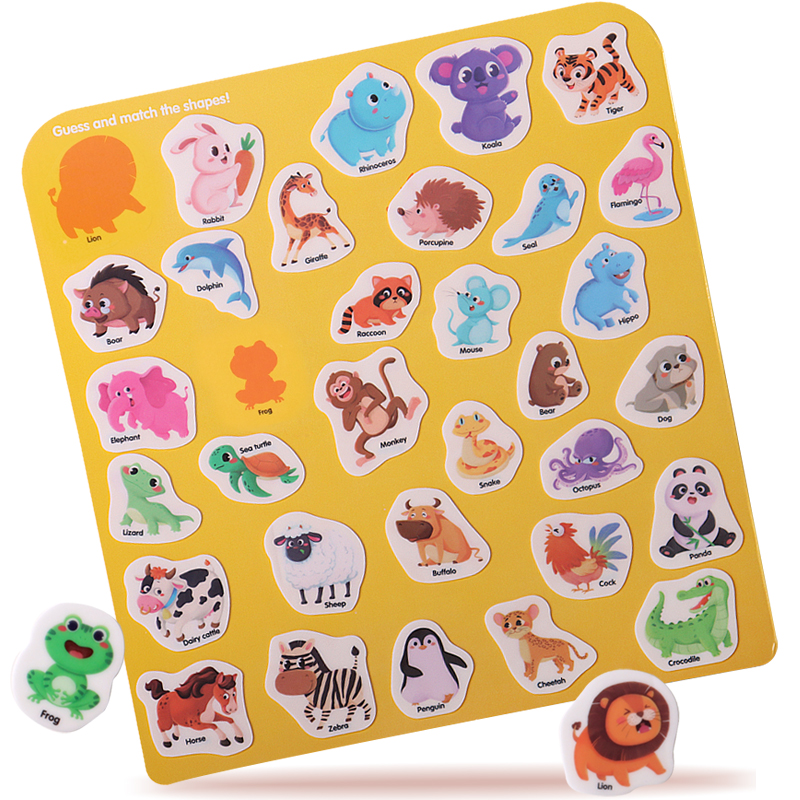 Reusable Educational Learning Toys Sticker Activity Quiet Books Travel Removable Toddler Cartoon DIY Puzzle Game For Kid