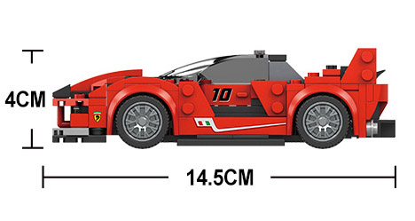 Preschool kids building blocks sports car toy