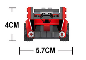 Preschool kids building blocks sports car toy