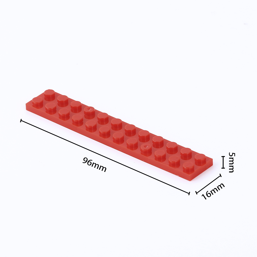  MOC Plate 2 x 12 Bricks NO.2445 Abs Plastic Educational Accessories Parts building blocks toy For Kid