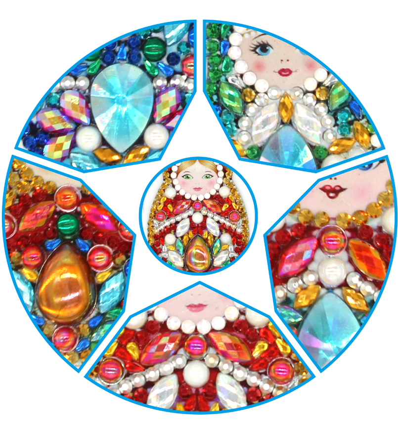 Z106  DIY Diamond Painting Keychains Kits,  Full Drill Special Shaped, Art Crafts for Kids Adults Teens Beginners E