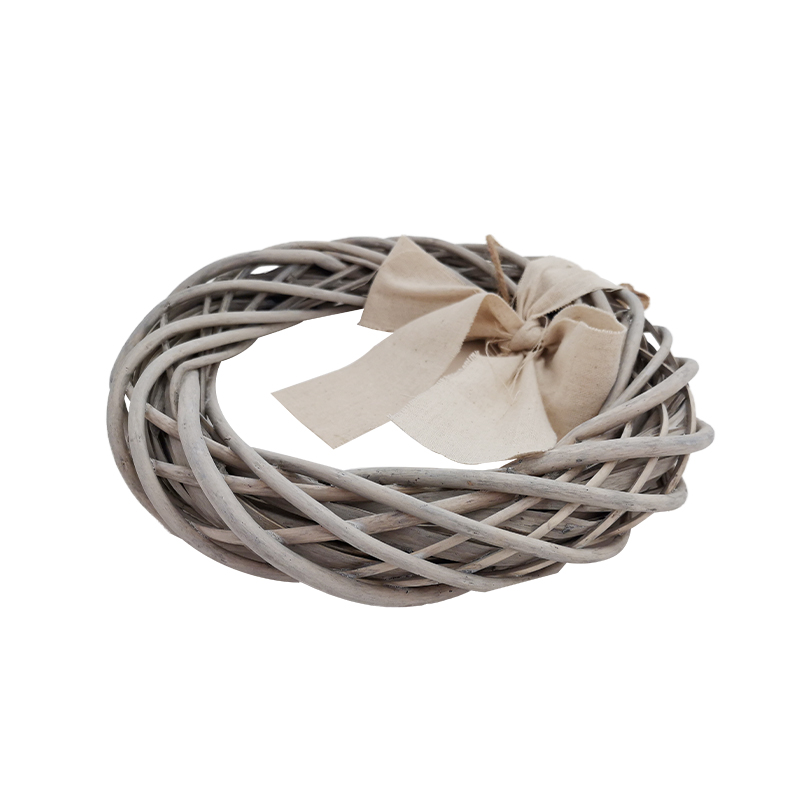 Household Eco Friendly Woven Wooden Willow Wicker Round Arts And Crafts