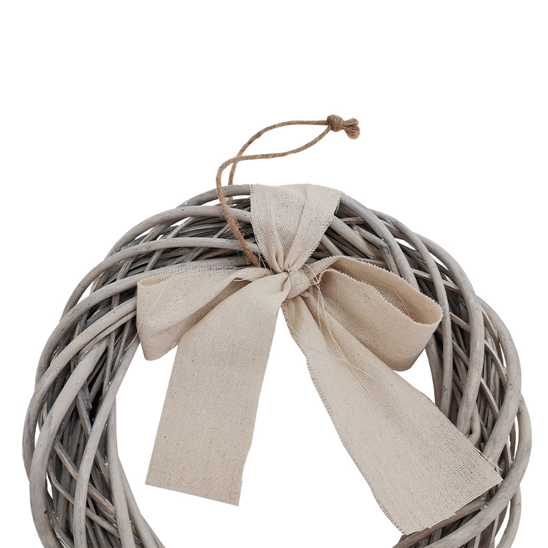 Household Eco Friendly Woven Wooden Willow Wicker Round Arts And Crafts