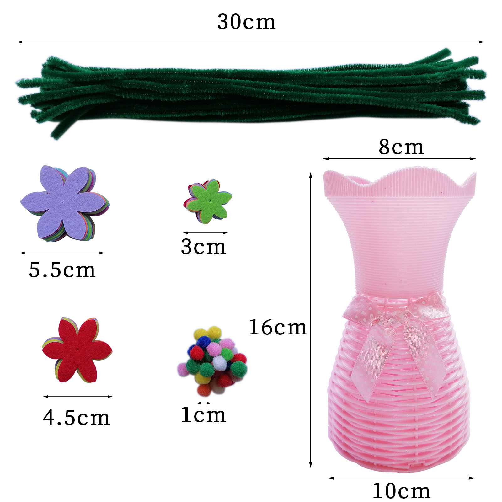 Jtnohx 2022 diy new toy felt flower craft kits for girls age 8-12 Flower Bouquet Toy For Kids