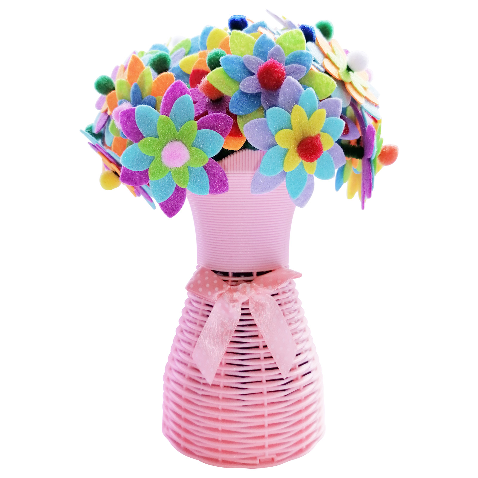 Jtnohx 2022 diy new toy felt flower craft kits for girls age 8-12 Flower Bouquet Toy For Kids