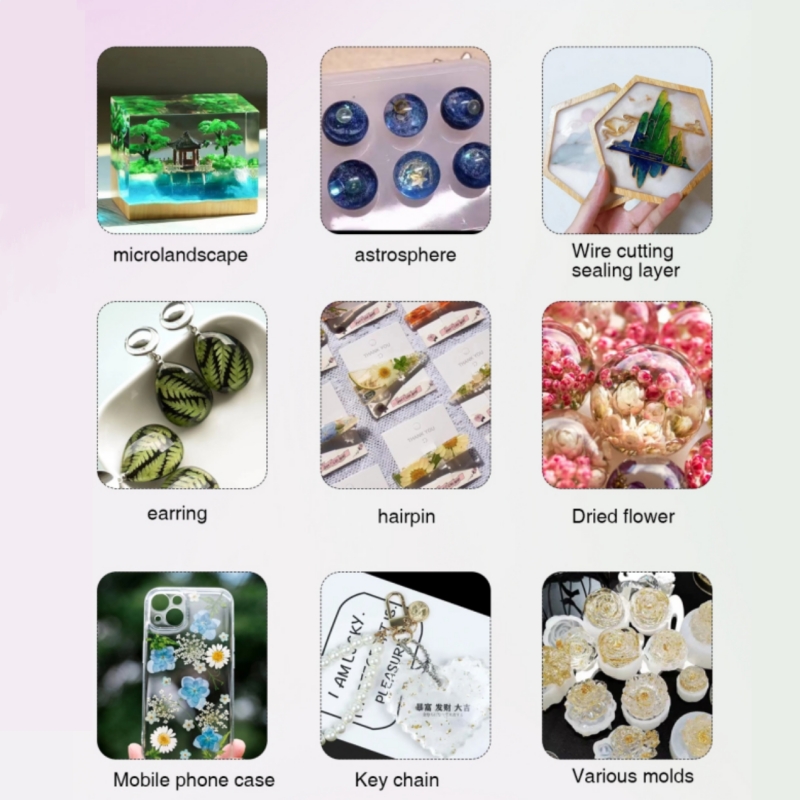 Transparent Curable Uv Glue Light Liquid  50g Resin Dye Pigment Resin for Art Crafts