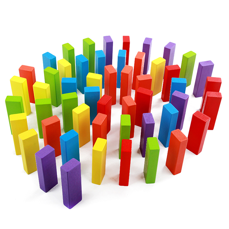  Colorful Desktop Games Building Toys Wooden Blocks Stacking Game