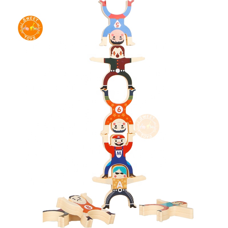 Multiplayer Cartoon Hercules Building Blocks Plastic stacking toy Educational Toys Balance Game For Children