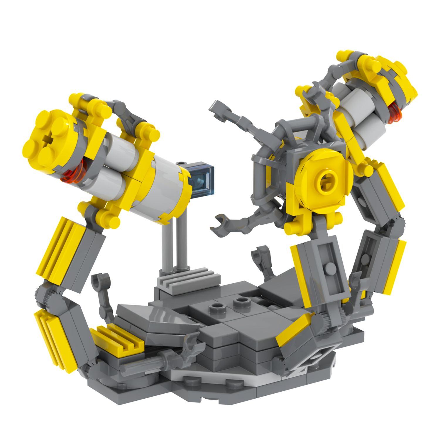 MOC1152 Creative Series Iron Tony Armored Platform Model DIY Educational Action Building Block Toys for Kids 119Pcs