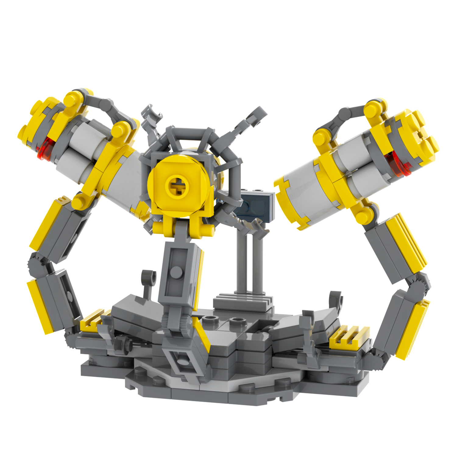 MOC1152 Creative Series Iron Tony Armored Platform Model DIY Educational Action Building Block Toys for Kids 119Pcs
