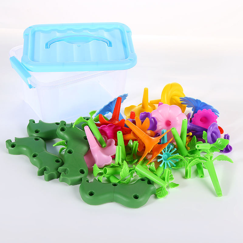 New Design Diy Flower Arrangement Toy Set Educational Garden Toy Flower Building Block Toy