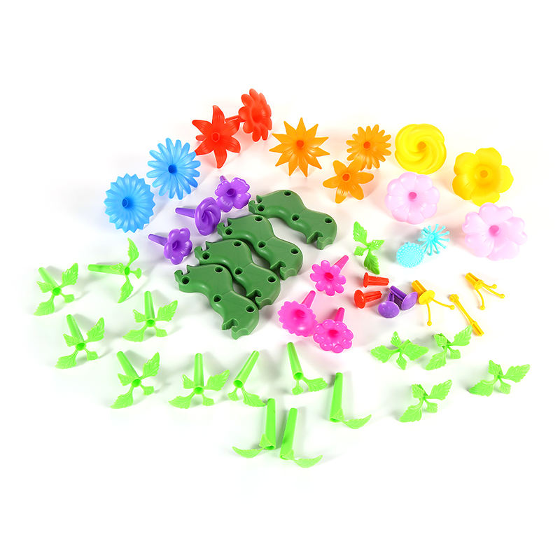New Design Diy Flower Arrangement Toy Set Educational Garden Toy Flower Building Block Toy