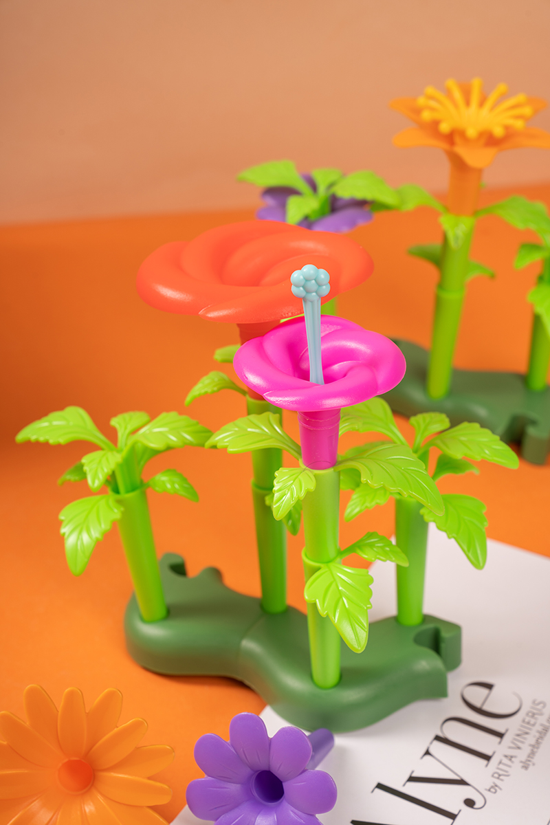 New Design Diy Flower Arrangement Toy Set Educational Garden Toy Flower Building Block Toy