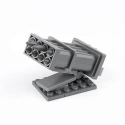 WW2 Military Mini soldier Figure army Weapon Launcher MOC shell missile model assembly  building block Toys for Legoing