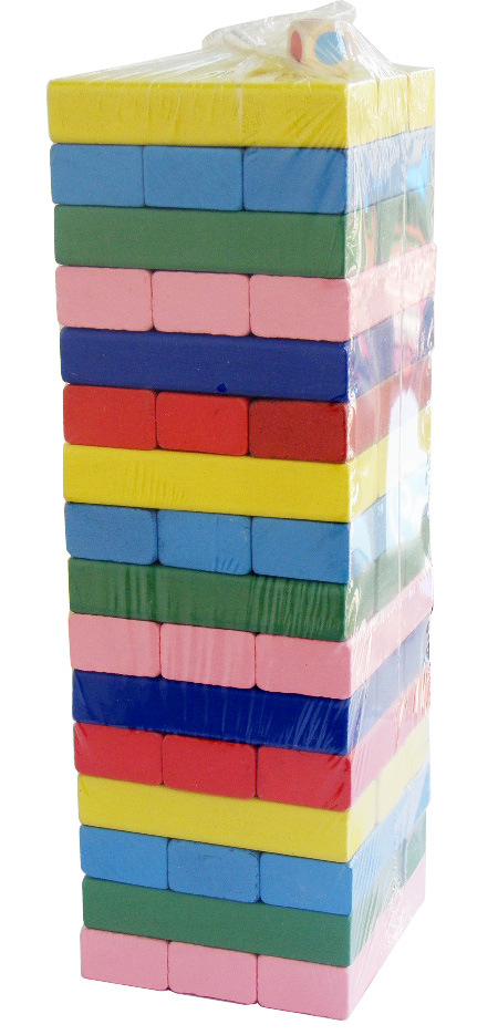 48 pcs Building Block Sets Wooden Stacking Toys Number Wooden Blocks Kids Toy