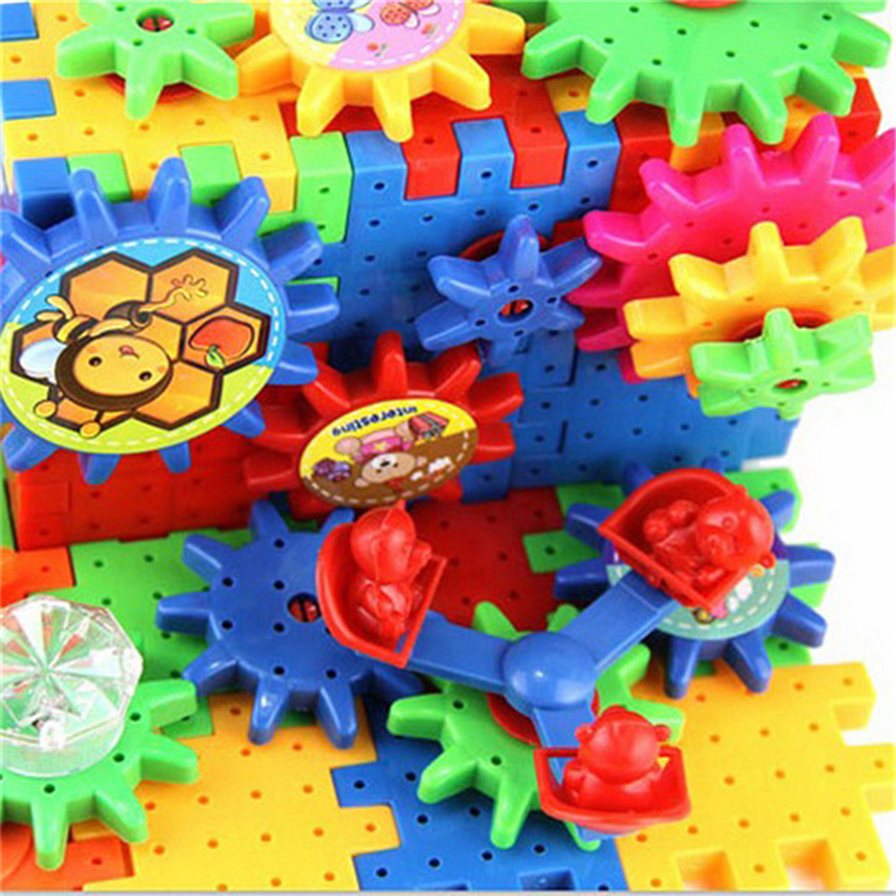  Plastic Construction Gear Assembly 99pcs Electronic Building Blocks Toys For Kids