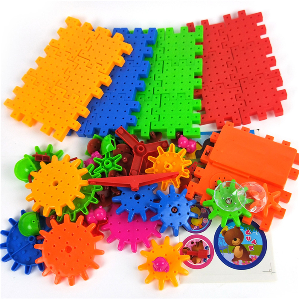 Plastic Construction Gear Assembly 99pcs Electronic Building Blocks Toys For Kids