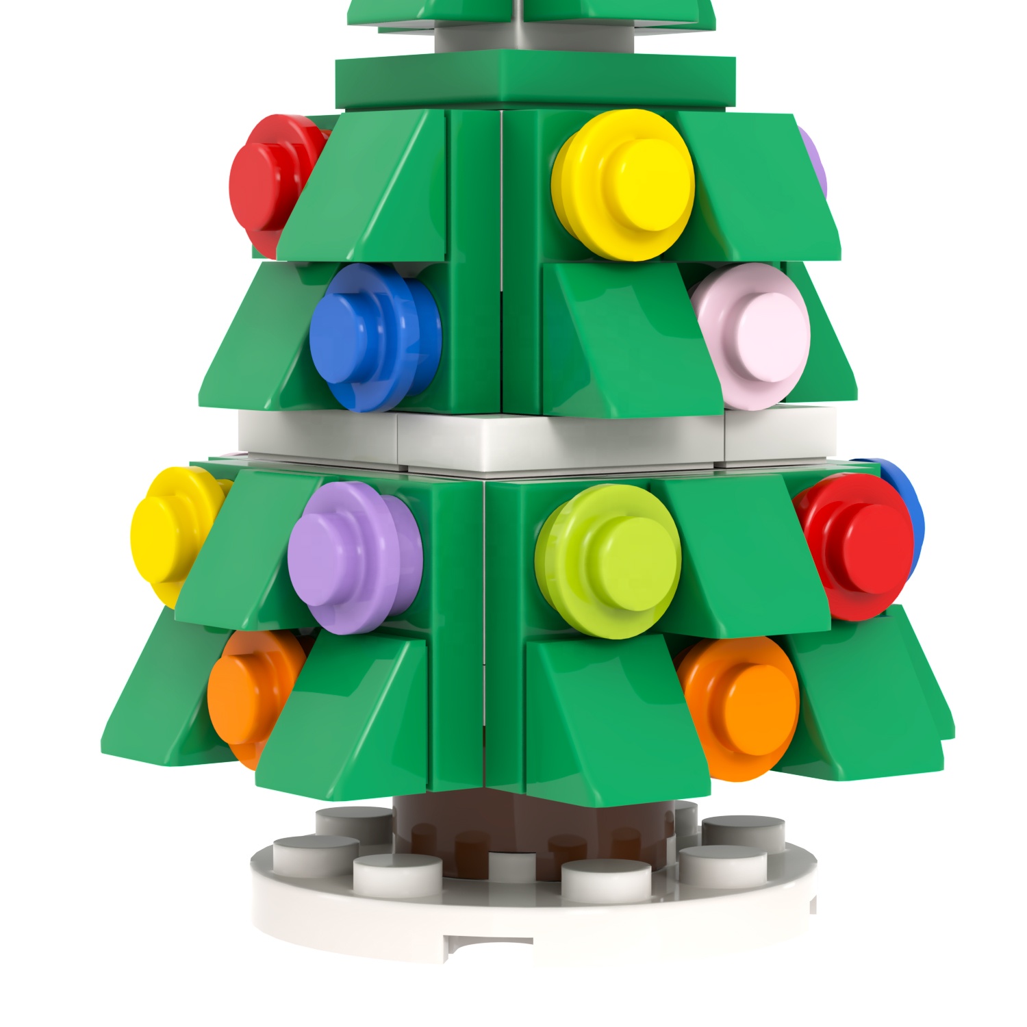 MOC1081 Building Kits Mini Christmas Tree  Decorative Ornaments legoed Toys Xmas Home Decorations Building Bricks