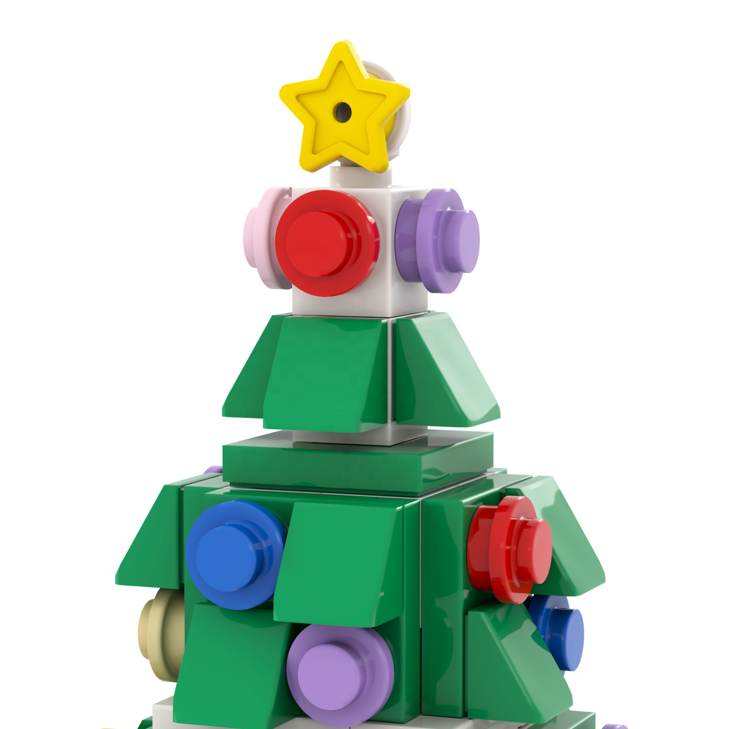 MOC1081 Building Kits Mini Christmas Tree  Decorative Ornaments legoed Toys Xmas Home Decorations Building Bricks