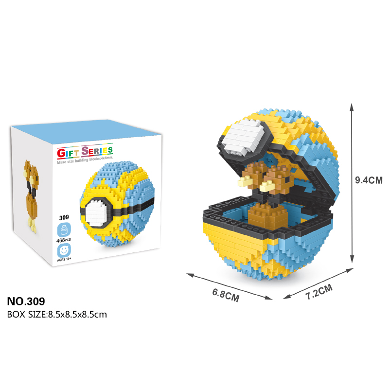 Cartoon Series Fairy Ball Building Blocks set kids plastic building blocks assembly toys for children