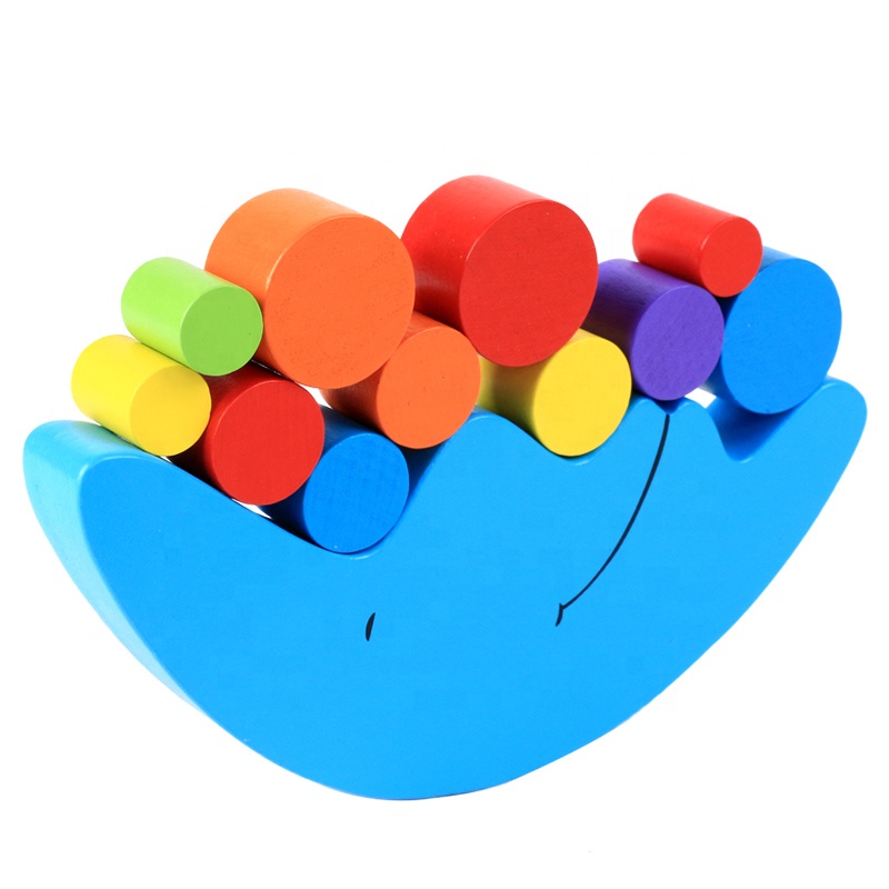 Hot sale Baby Children Wooden Early Learning kids building blocks Balancing Frame montesorri educational toys