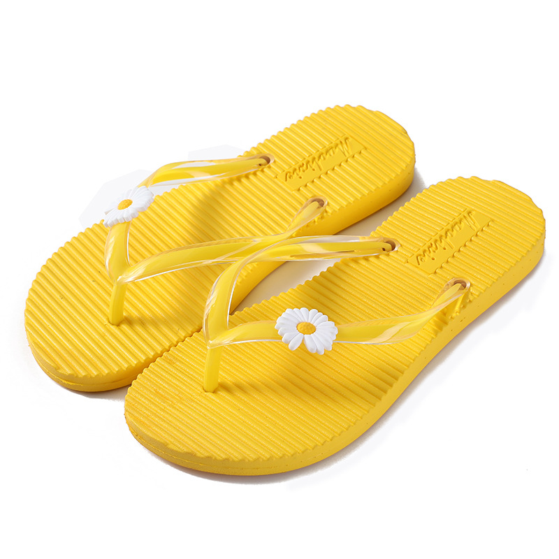Summer Fashion Solid Color Simple Slippers Fashion Square Toe Shoes Wearing Outside Sandwich Sandal Beach Casual Flip Fl