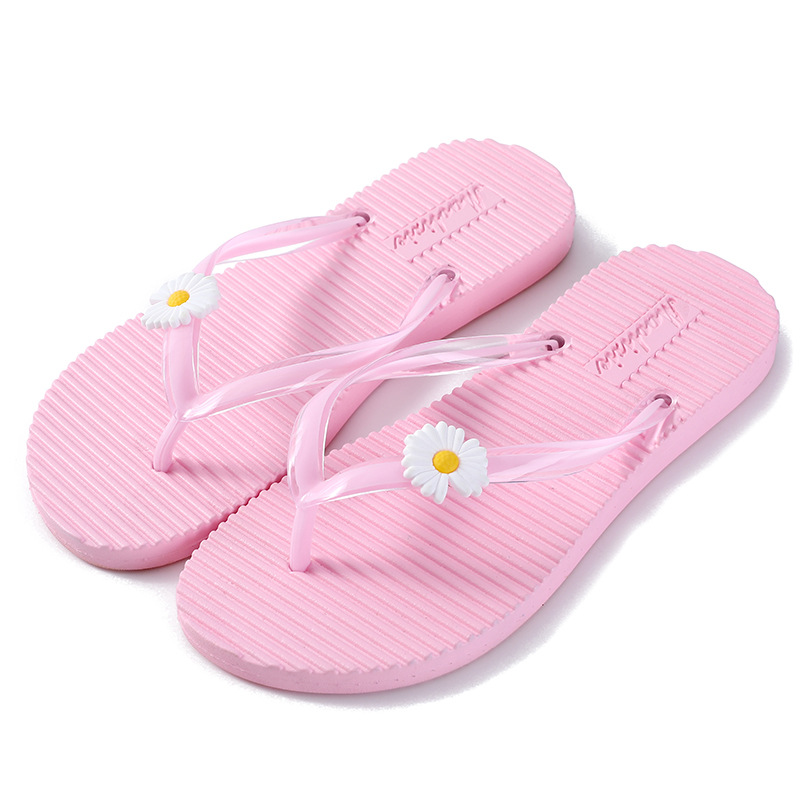 Summer Fashion Solid Color Simple Slippers Fashion Square Toe Shoes Wearing Outside Sandwich Sandal Beach Casual Flip Fl