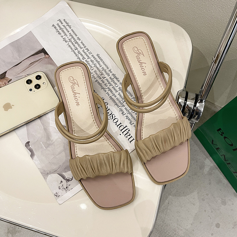 Hoga all-match women's single shoes wedge sandals summer fashion flat style heeled sandals
