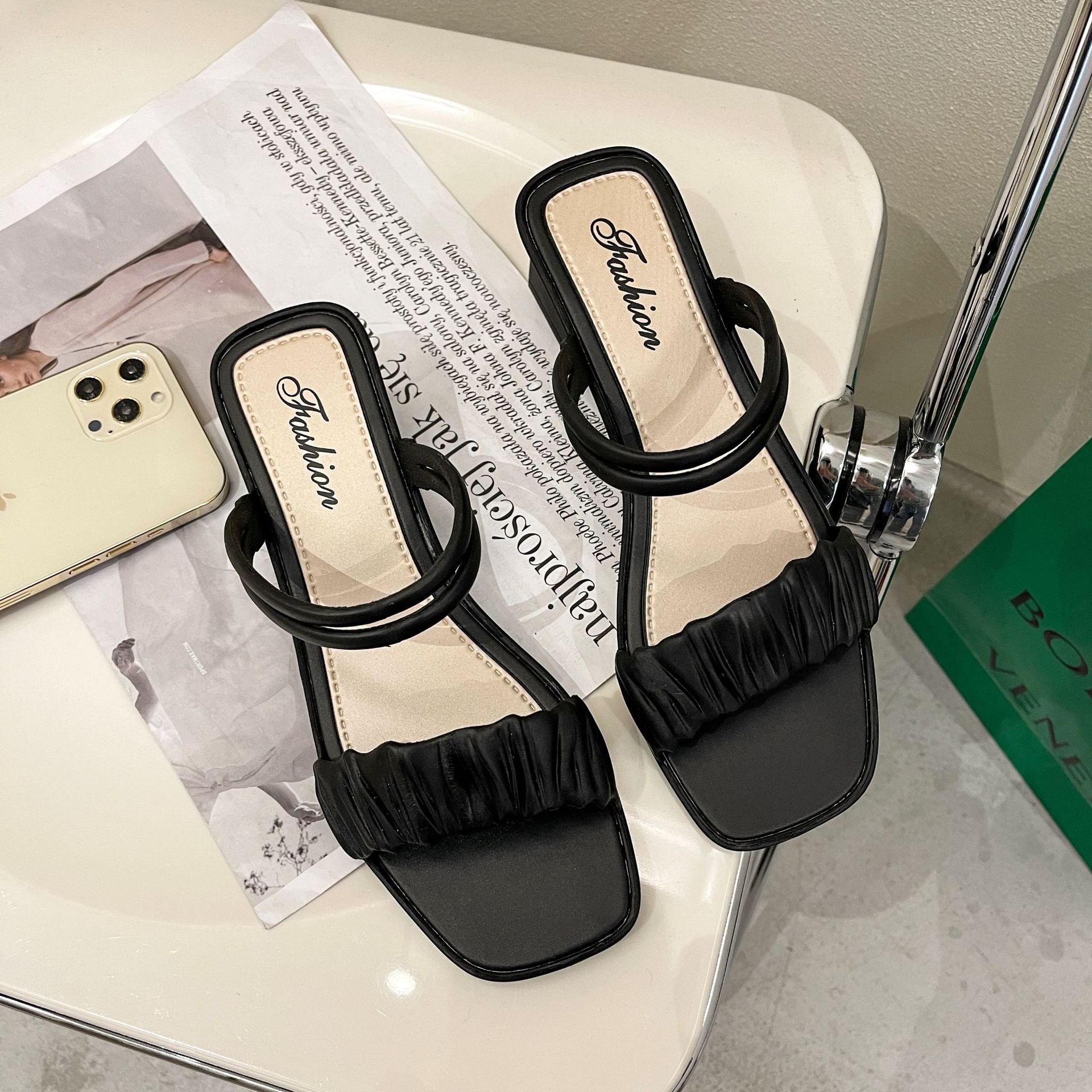 Hoga all-match women's single shoes wedge sandals summer fashion flat style heeled sandals