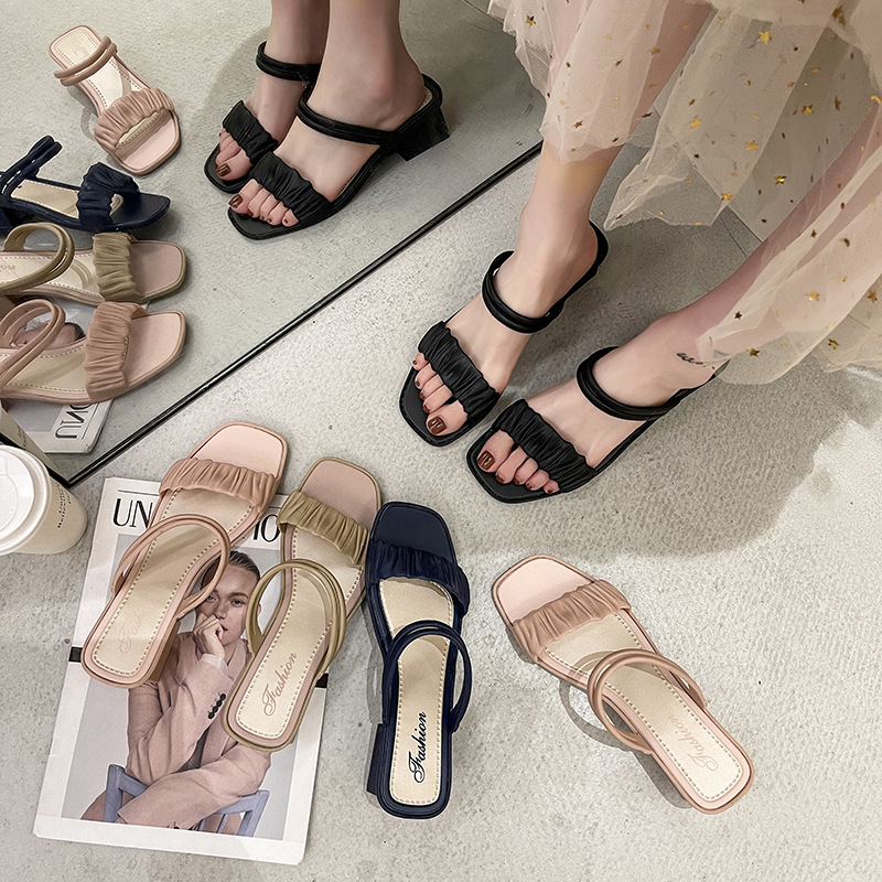 Hoga all-match women's single shoes wedge sandals summer fashion flat style heeled sandals