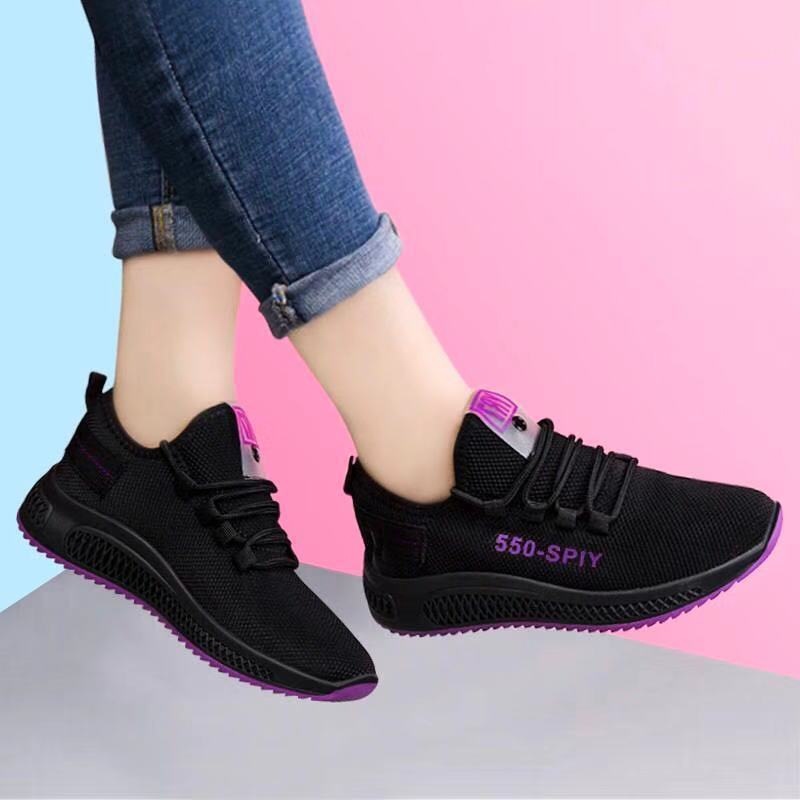 slides  sneakers sneakers slides zapatillas Women's flying knitting mesh shoes