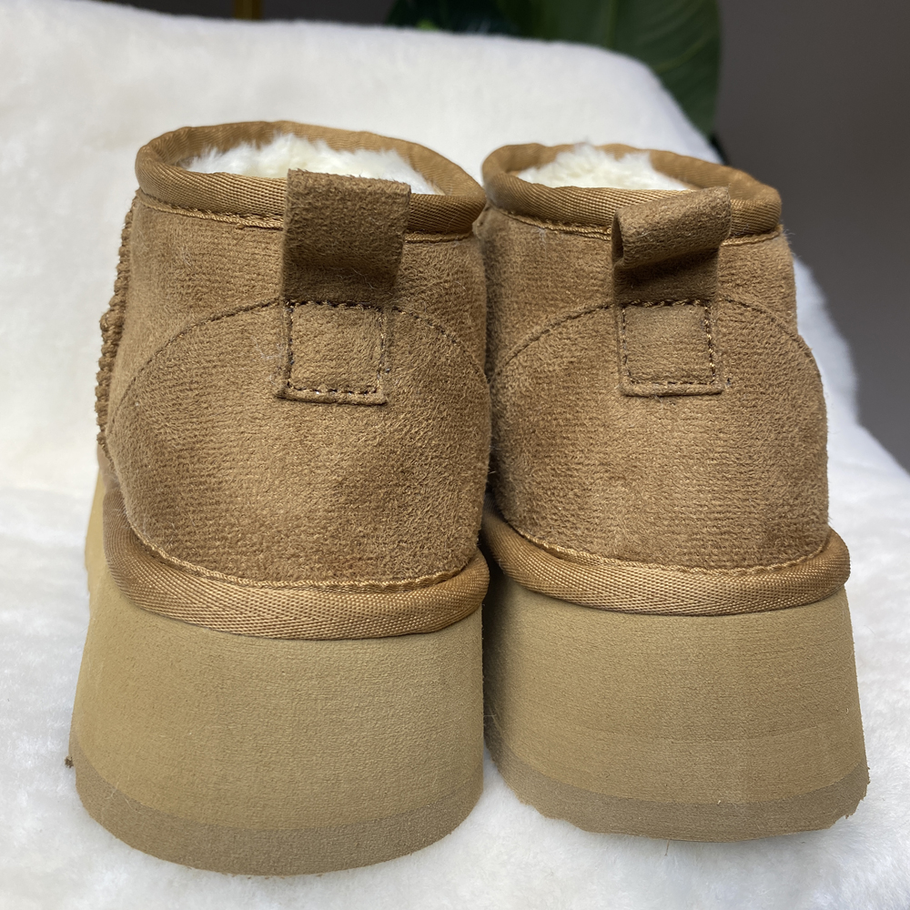 platform uggs  uggs winter boots women suede shoes sheepskin platform snow boots