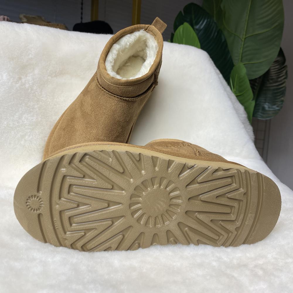 platform uggs  uggs winter boots women suede shoes sheepskin platform snow boots